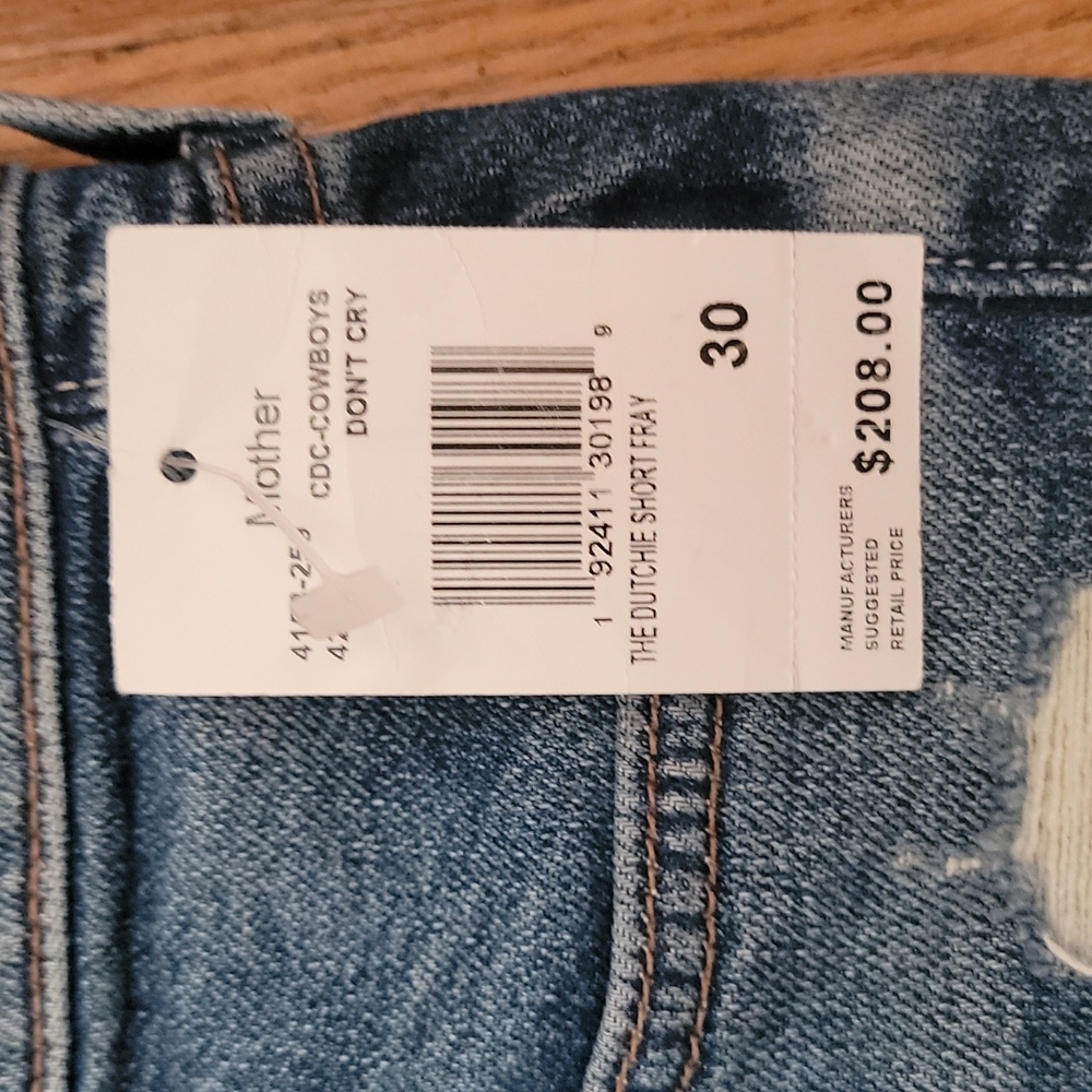NWT MOTHER SUPERIOR  The Dutchie Short Fray - Picture 5 of 12